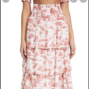Weworewhat Paloma Pastoral Skirt Medium NWT